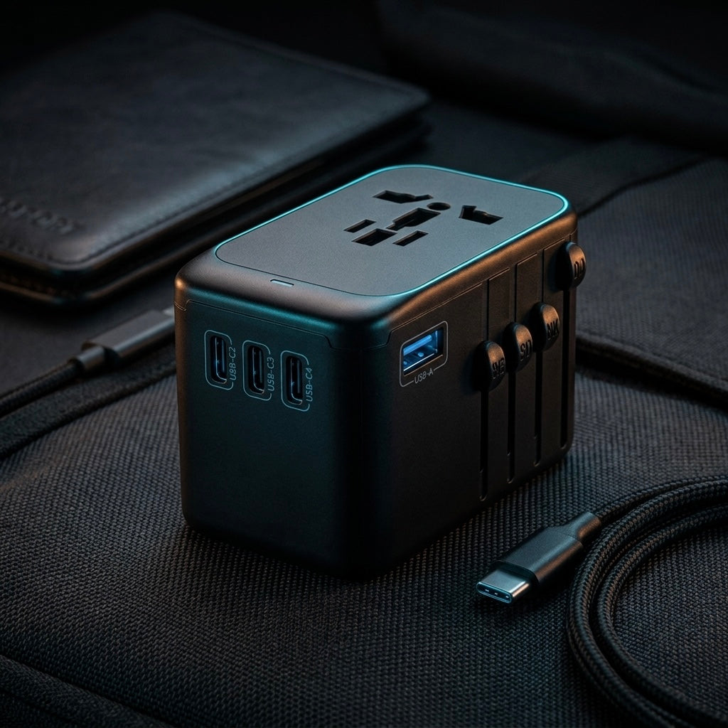 NexaGear Voyager 100W | Universal GaN Travel Adapter